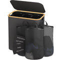Dark Grey 160L Large Capacity Foldable Classified Laundry & Storage Basket