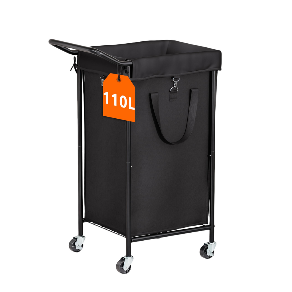 110L Large-Capacity Wheeled Laundry Basket