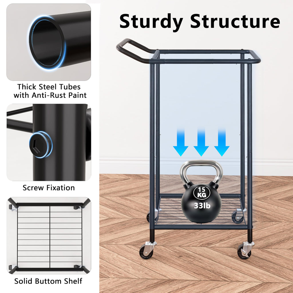 110L Large-Capacity Wheeled Laundry Basket